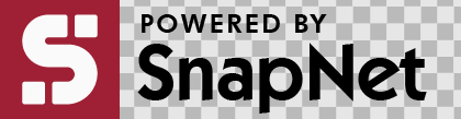 SnapNet logo wide black text