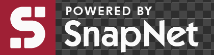 SnapNet logo wide white text